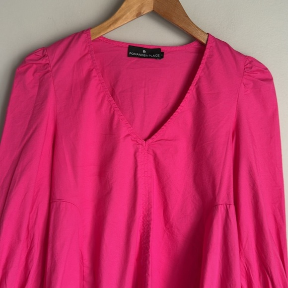Tuckernuck Pomander Place Easton Blouse Pink Small - Picture 4 of 10